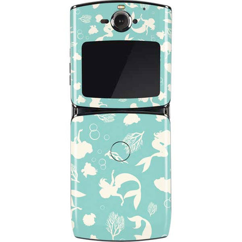 Disney The Little Mermaid Character Silhouette Pattern Motorola RAZR Skin