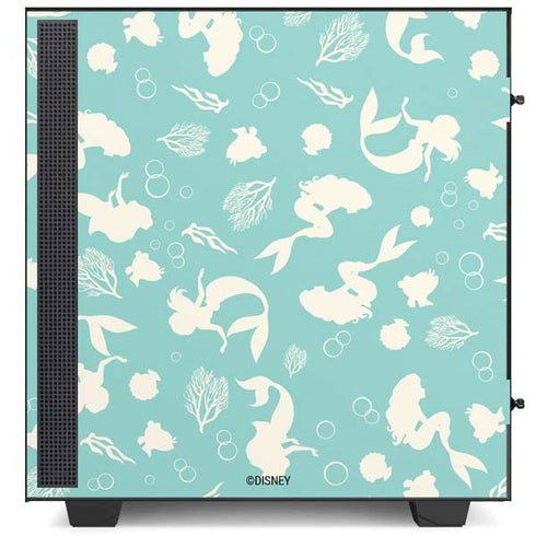 Disney The Little Mermaid Character Silhouette Pattern NZXT H510 Compact ATX Mid-Tower Case Skin