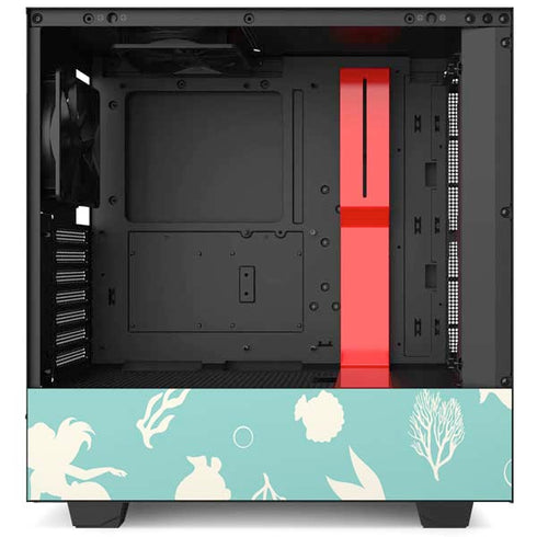Disney The Little Mermaid Character Silhouette Pattern NZXT H510 Compact ATX Mid-Tower Case Skin