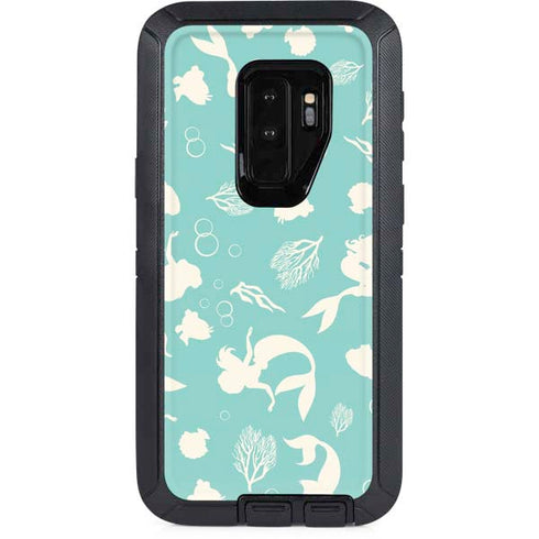 Disney The Little Mermaid Character Silhouette Pattern Otterbox Defender Galaxy Skin