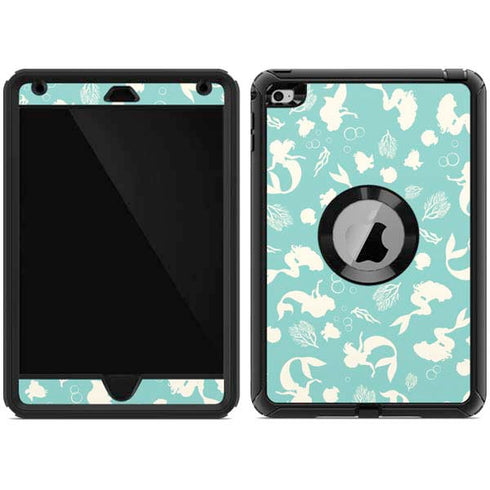 Disney The Little Mermaid Character Silhouette Pattern Otterbox Defender iPad Skin