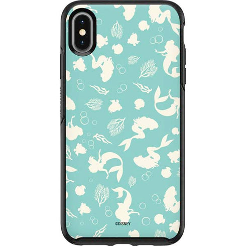 Disney The Little Mermaid Character Silhouette Pattern Otterbox Symmetry iPhone Skin