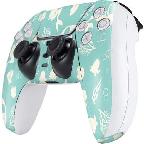 Disney The Little Mermaid Character Silhouette Pattern PS5 Controller Skin