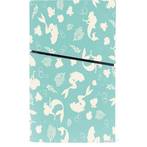 Disney The Little Mermaid Character Silhouette Pattern PS5 Slim Digital Edition Bundle Skin