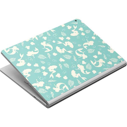 Disney The Little Mermaid Character Silhouette Pattern Surface Book Skin