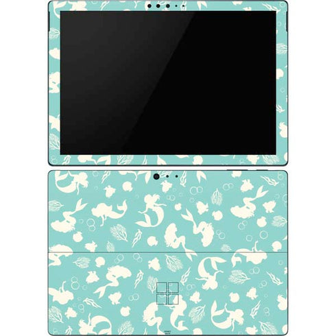 Disney The Little Mermaid Character Silhouette Pattern Surface Pro 6 Skin