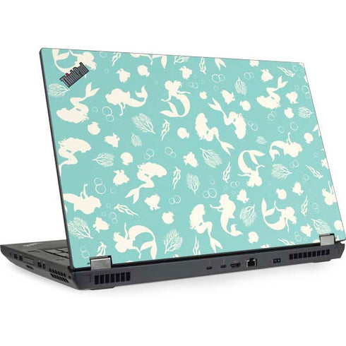 Disney The Little Mermaid Character Silhouette Pattern Lenovo ThinkPad Skin
