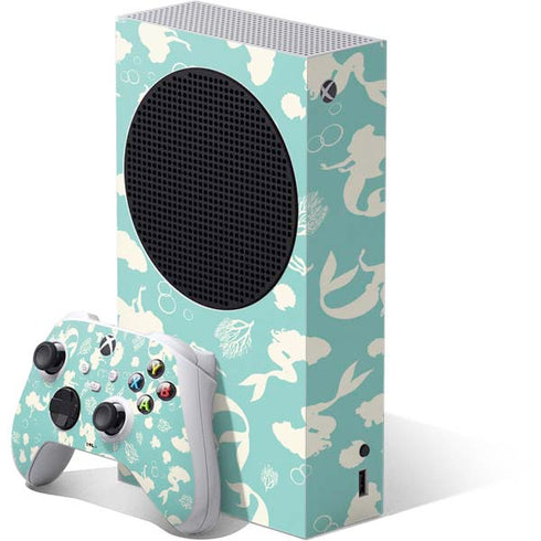 Disney The Little Mermaid Character Silhouette Pattern Xbox Series S Skins