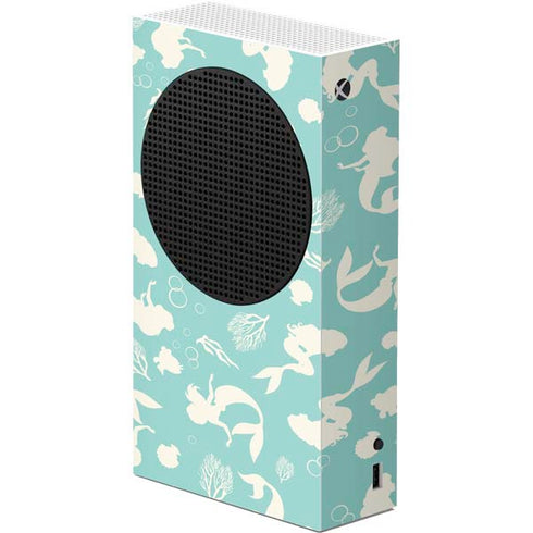 Disney The Little Mermaid Character Silhouette Pattern Xbox Series S Console Skin