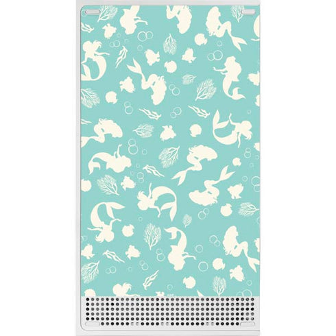 Disney The Little Mermaid Character Silhouette Pattern Xbox Series S Console Skin