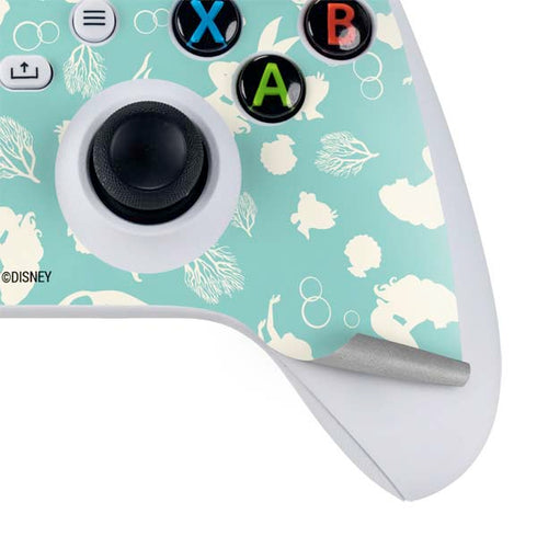 Disney The Little Mermaid Character Silhouette Pattern Xbox Series S Controller Skin