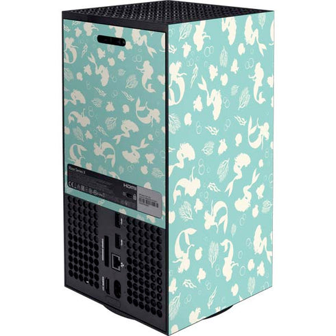 Disney The Little Mermaid Character Silhouette Pattern Xbox Series X Bundle Skin