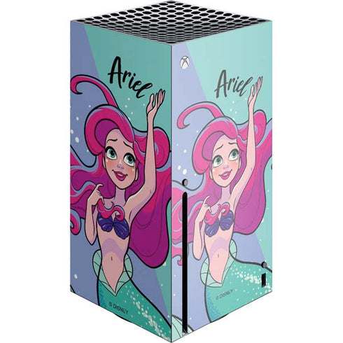 Disney Princess Ariel Art Xbox Series X Console Skin