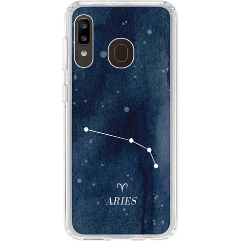 Aries Constellation Galaxy A20 Clear Case