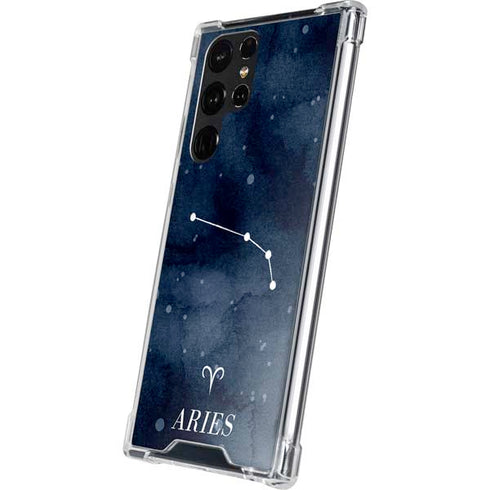 Aries Constellation Galaxy S22 Ultra Clear Case