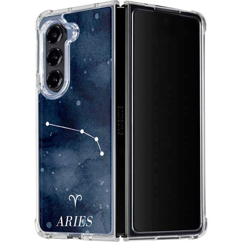 Aries Constellation Galaxy Z Fold5 5G Clear Case