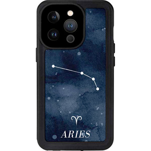 Aries Constellation iPhone 14 Pro Waterproof Case