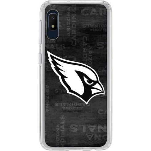 NFL Arizona Cardinals Black & White Galaxy A10e Clear Case