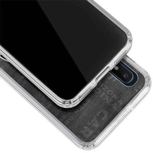NFL Arizona Cardinals Black & White Galaxy A10e Clear Case
