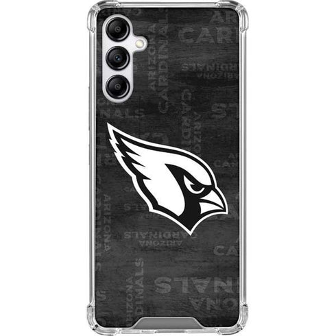 NFL Arizona Cardinals Black & White Galaxy A14 5G Clear Case