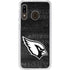 NFL Arizona Cardinals Black & White Galaxy A20 Clear Case