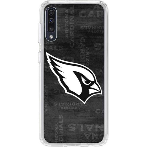 NFL Arizona Cardinals Black & White Galaxy A50 Clear Case