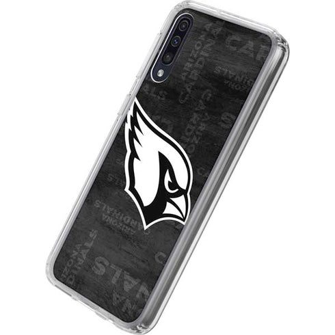 NFL Arizona Cardinals Black & White Galaxy A50 Clear Case