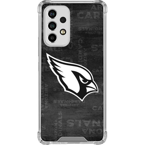 NFL Arizona Cardinals Black & White Galaxy A53 5G Clear Case