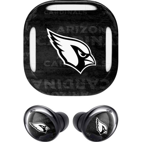NFL Arizona Cardinals Black & White Galaxy Buds Pro Skin