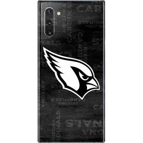NFL Arizona Cardinals Black & White Galaxy Note 10 Skin