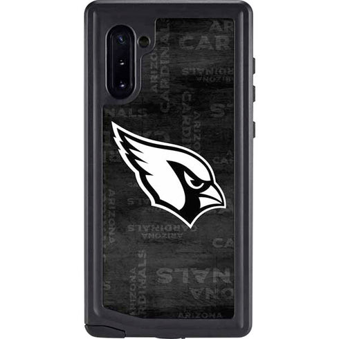 NFL Arizona Cardinals Black & White Galaxy Note 10 Waterproof Case