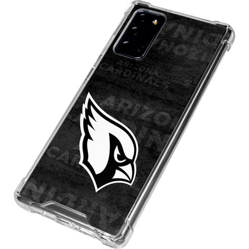 NFL Arizona Cardinals Black & White Galaxy Note20 5G Clear Case