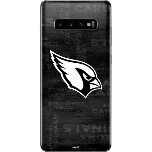 NFL Arizona Cardinals Black & White Galaxy S10 Plus Skin
