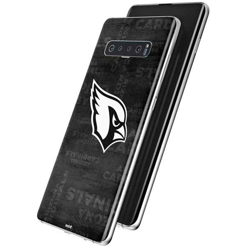 NFL Arizona Cardinals Black & White Galaxy S10 Plus Skin