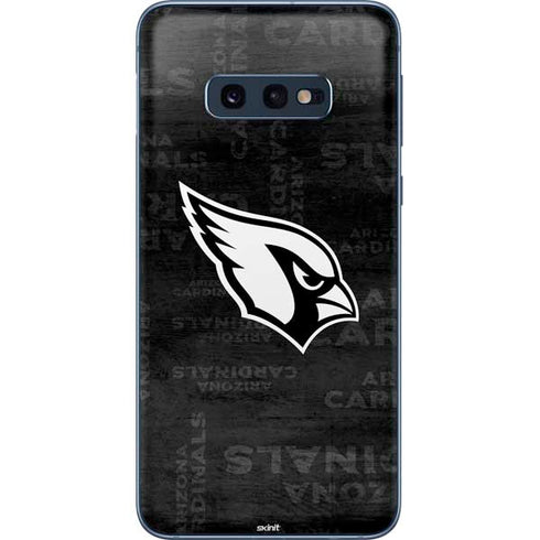 NFL Arizona Cardinals Black & White Galaxy S10e Skin
