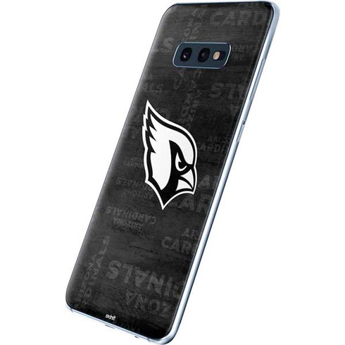 NFL Arizona Cardinals Black & White Galaxy S10e Skin