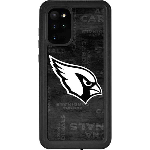 NFL Arizona Cardinals Black & White Galaxy S20 Plus Waterproof Case