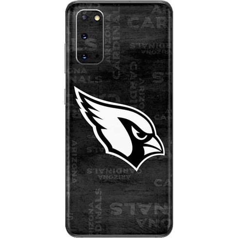NFL Arizona Cardinals Black & White Galaxy S20 Skin