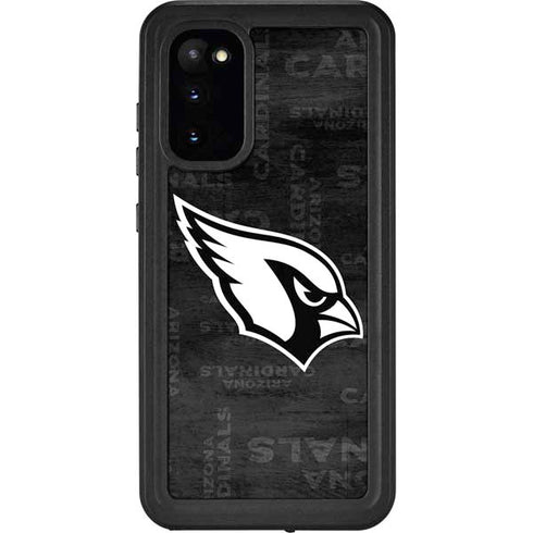 NFL Arizona Cardinals Black & White Galaxy S20 Waterproof Case
