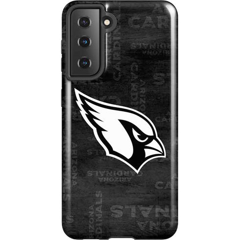NFL Arizona Cardinals Black & White Galaxy S21 5G Pro Case