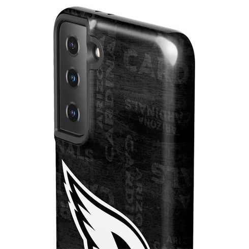 NFL Arizona Cardinals Black & White Galaxy S21 FE Pro Case