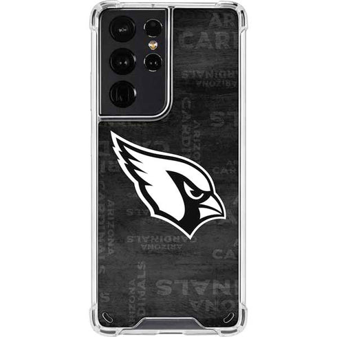 NFL Arizona Cardinals Black & White Galaxy S21 Ultra 5G Clear Case