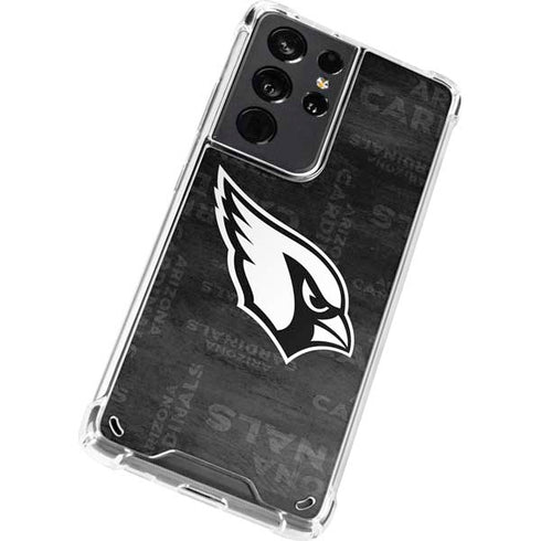 NFL Arizona Cardinals Black & White Galaxy S21 Ultra 5G Clear Case