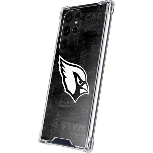 NFL Arizona Cardinals Black & White Galaxy S22 Ultra Clear Case