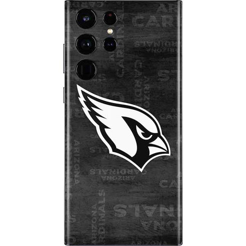 NFL Arizona Cardinals Black & White Galaxy S22 Ultra Skin