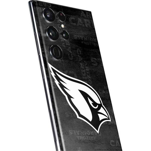NFL Arizona Cardinals Black & White Galaxy S22 Ultra Skin