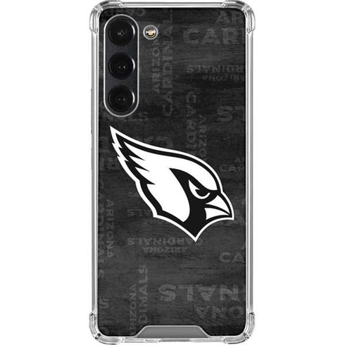NFL Arizona Cardinals Black & White Galaxy S23 Plus Clear Case