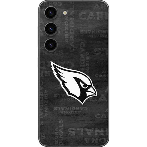 NFL Arizona Cardinals Black & White Galaxy S23 Skin