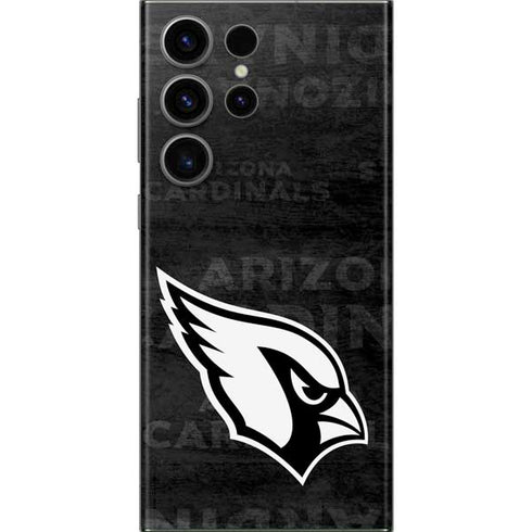 NFL Arizona Cardinals Black & White Galaxy S23 Ultra Skin