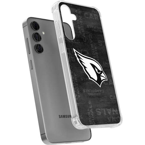 NFL Arizona Cardinals Black & White Galaxy S24 Plus Clear Case